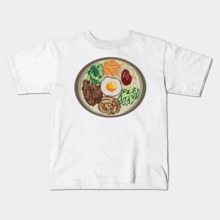 Korean food sticker_bibimbap Kids T-Shirt
